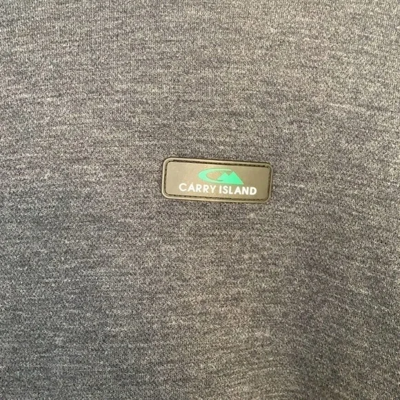 Carry Island Reflective Wear Bluish Gray Crewneck Knit Top Size Medium - Picture 6 of 6